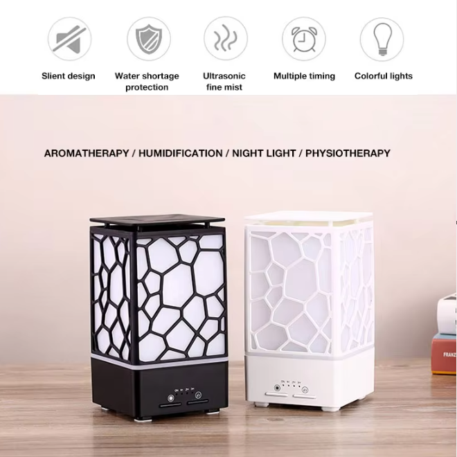 Wholesale 2 Pcs of Essential Oil Ultrasonic Humidifier Wooden Aromatherapy Diffuser