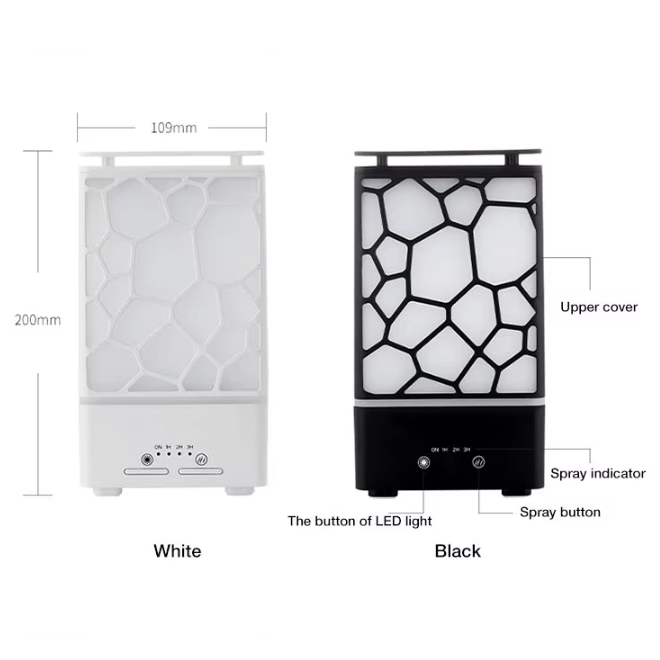 Wholesale 2 Pcs of Essential Oil Ultrasonic Humidifier Wooden Aromatherapy Diffuser